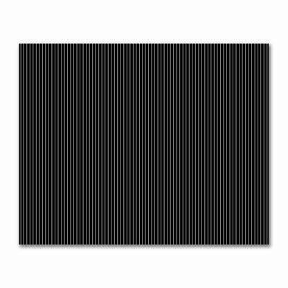 Black Cotton Sateen Fabric with Fine Off-White Stripes, FACS-1010-152
