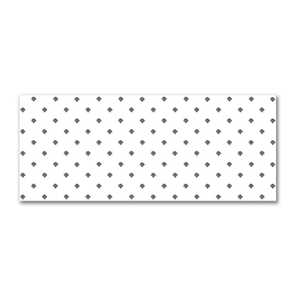 Off-White Cotton Sateen Fabric with Black Hand-painted Swizzle Motif Print | FACS-1010-171