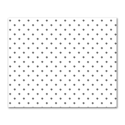 Off-White Cotton Sateen Fabric with Black Hand-painted Swizzle Motif Print | FACS-1010-171