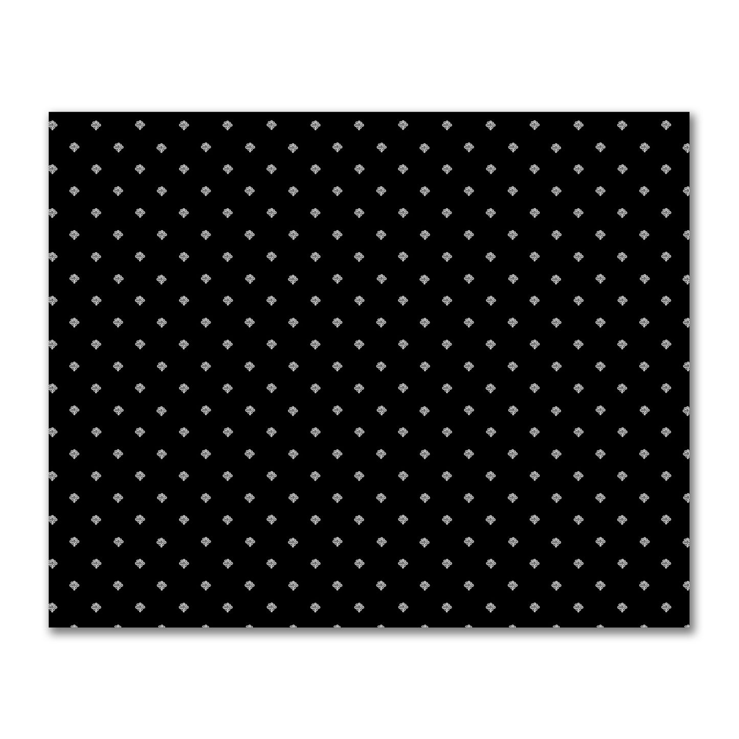 Black Cotton Sateen Fabric with Off-White Hand-painted Swizzle Motif Print | FACS-1010-172