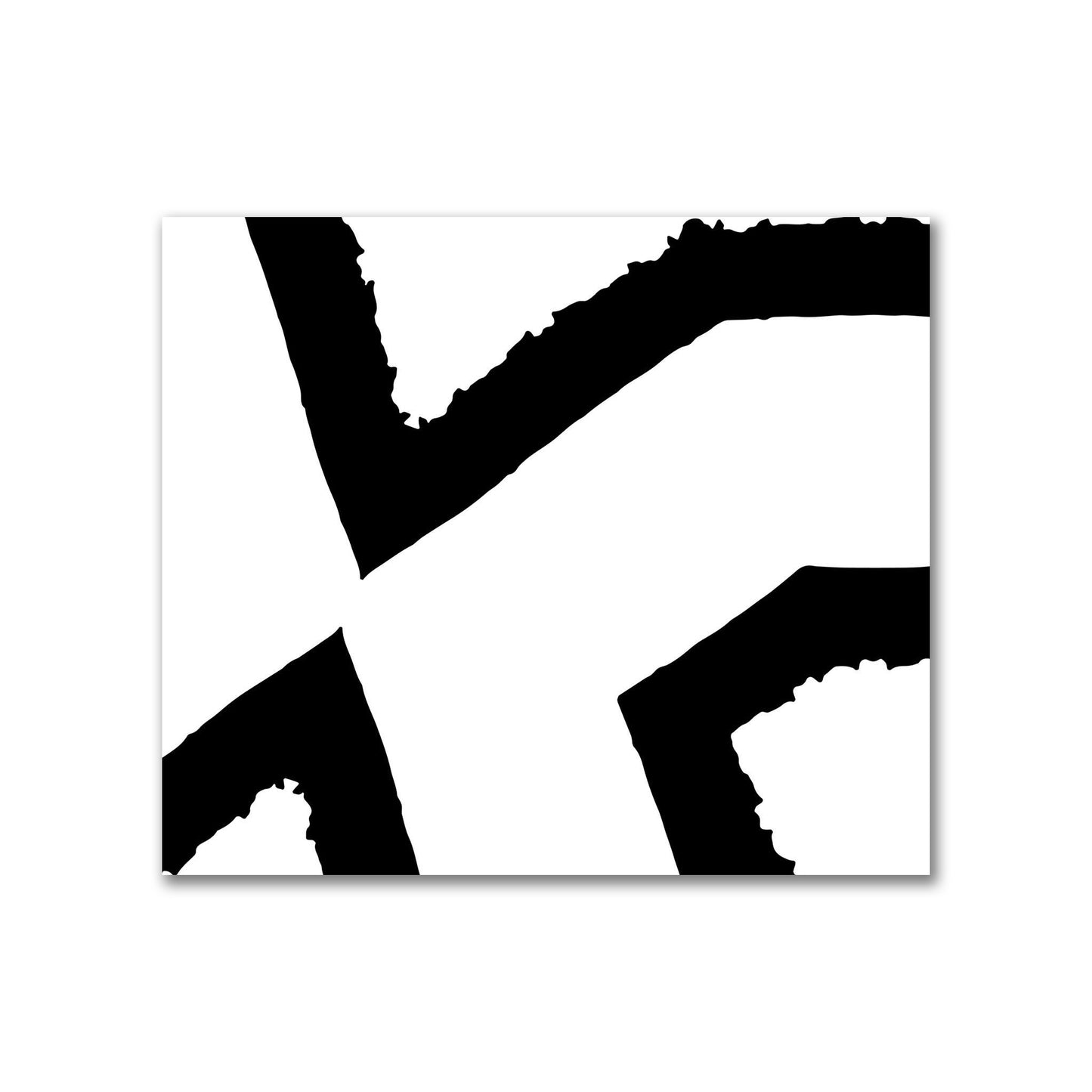 Off-White Cotton Sateen Fabric with Bold Black Graphic  | FACS-1010-391