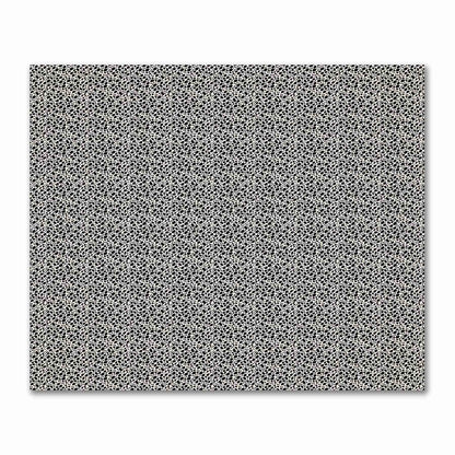 Pale Cream Cotton Sateen Fabric with Black Hand-painted Dab Motif Print | FACS-1013-092