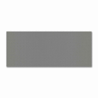 Pale Cream Cotton Sateen Fabric with Black Repeating Square Motif Print | FACS-1013-122
