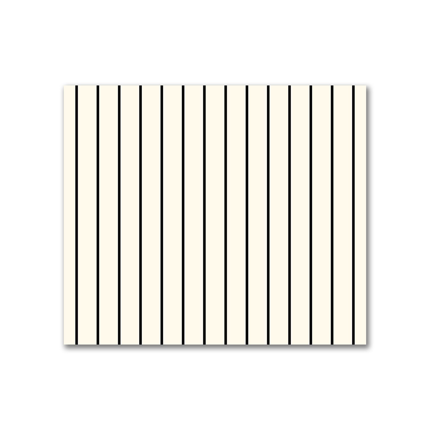 Cotton Sateen Fabric with Fine Black Stripes onPale Cream, FACS-1013-151