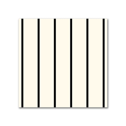 Cotton Sateen Fabric with Fine Black Stripes onPale Cream, FACS-1013-151