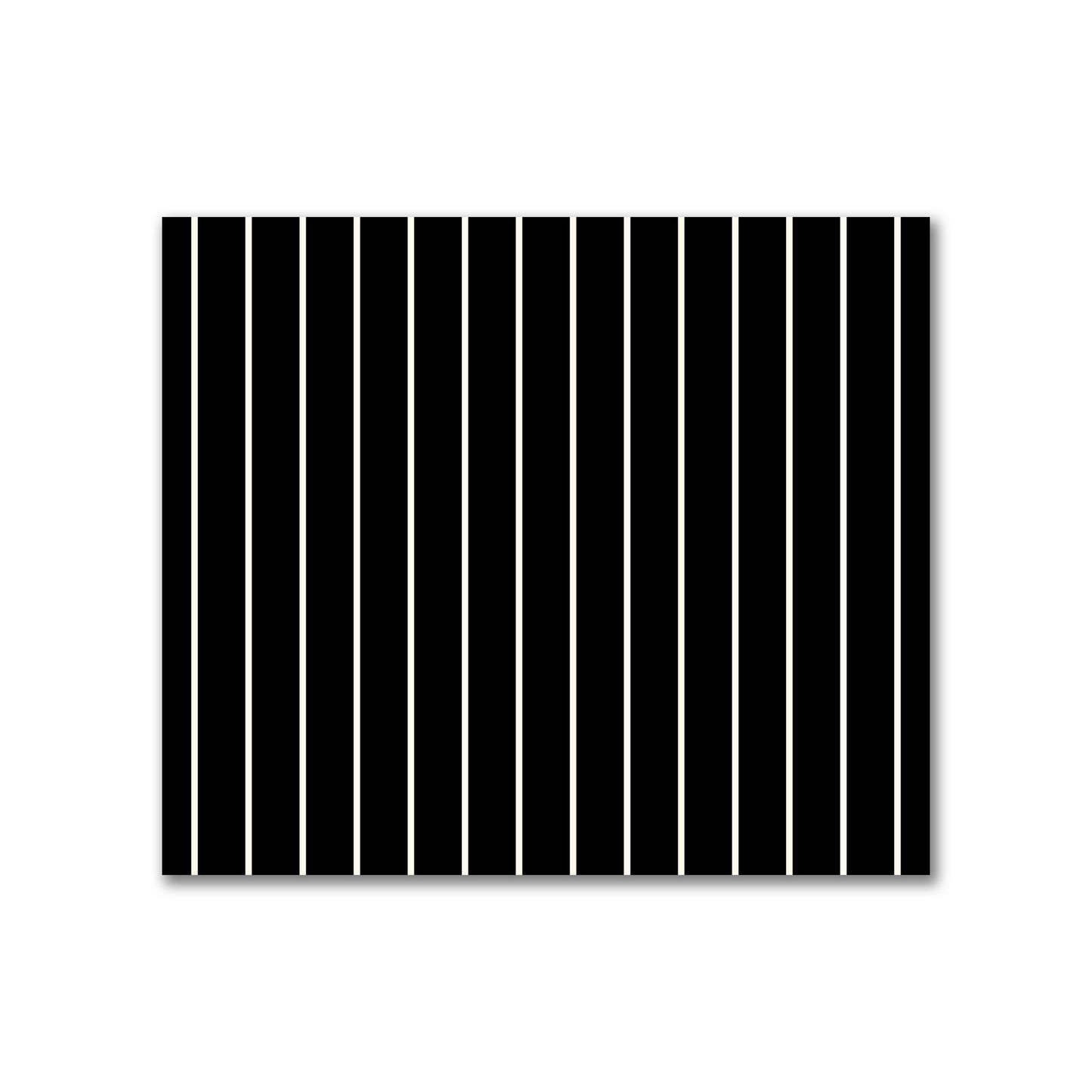 Cotton Sateen Fabric with Fine Pale Cream Stripes on Black, FACS-1013-152