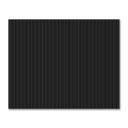 Cotton Sateen Fabric with Fine Pale Cream Stripes on Black, FACS-1013-152