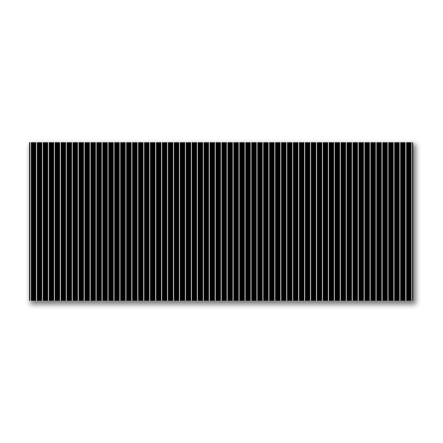Cotton Sateen Fabric with Fine Pale Cream Stripes on Black, FACS-1013-152