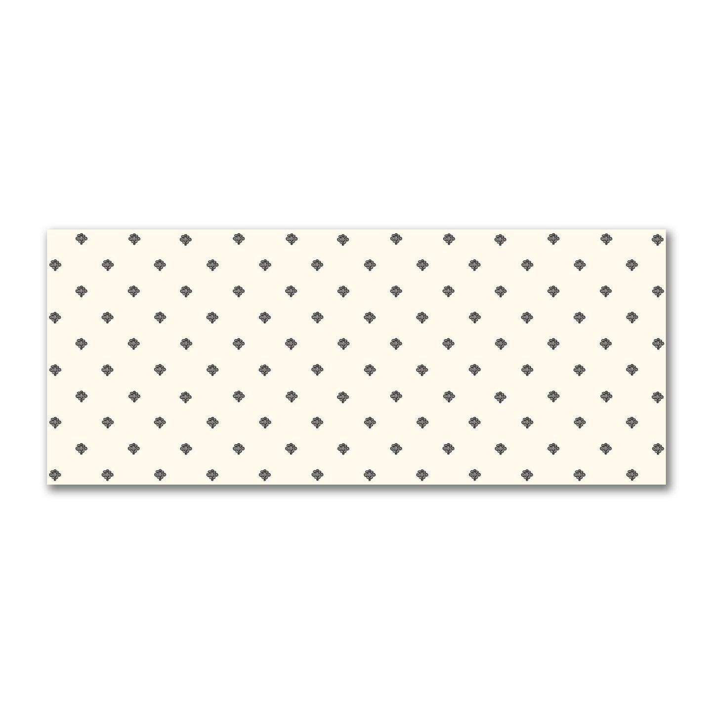 Pale Cream Cotton Sateen Fabric with Black Hand-painted Swizzle Motif Print | FACS-1013-171