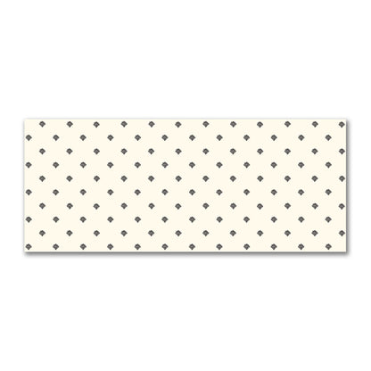 Pale Cream Cotton Sateen Fabric with Black Hand-painted Swizzle Motif Print | FACS-1013-171
