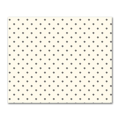 Pale Cream Cotton Sateen Fabric with Black Hand-painted Swizzle Motif Print | FACS-1013-171