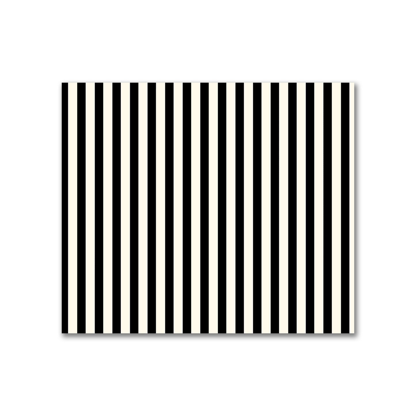 Cotton Sateen Fabric with Thin Black Bars on Pale Cream, FACS-1013-241