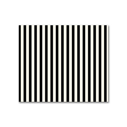 Cotton Sateen Fabric with Thin Black Bars on Pale Cream, FACS-1013-241