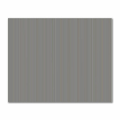 Cotton Sateen Fabric with Thin Black Bars on Pale Cream, FACS-1013-241