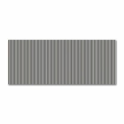 Cotton Sateen Fabric with Thin Black Bars on Pale Cream, FACS-1013-241