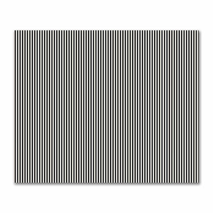 Cotton Sateen Fabric with Thin Black Bars on Pale Cream, FACS-1013-241