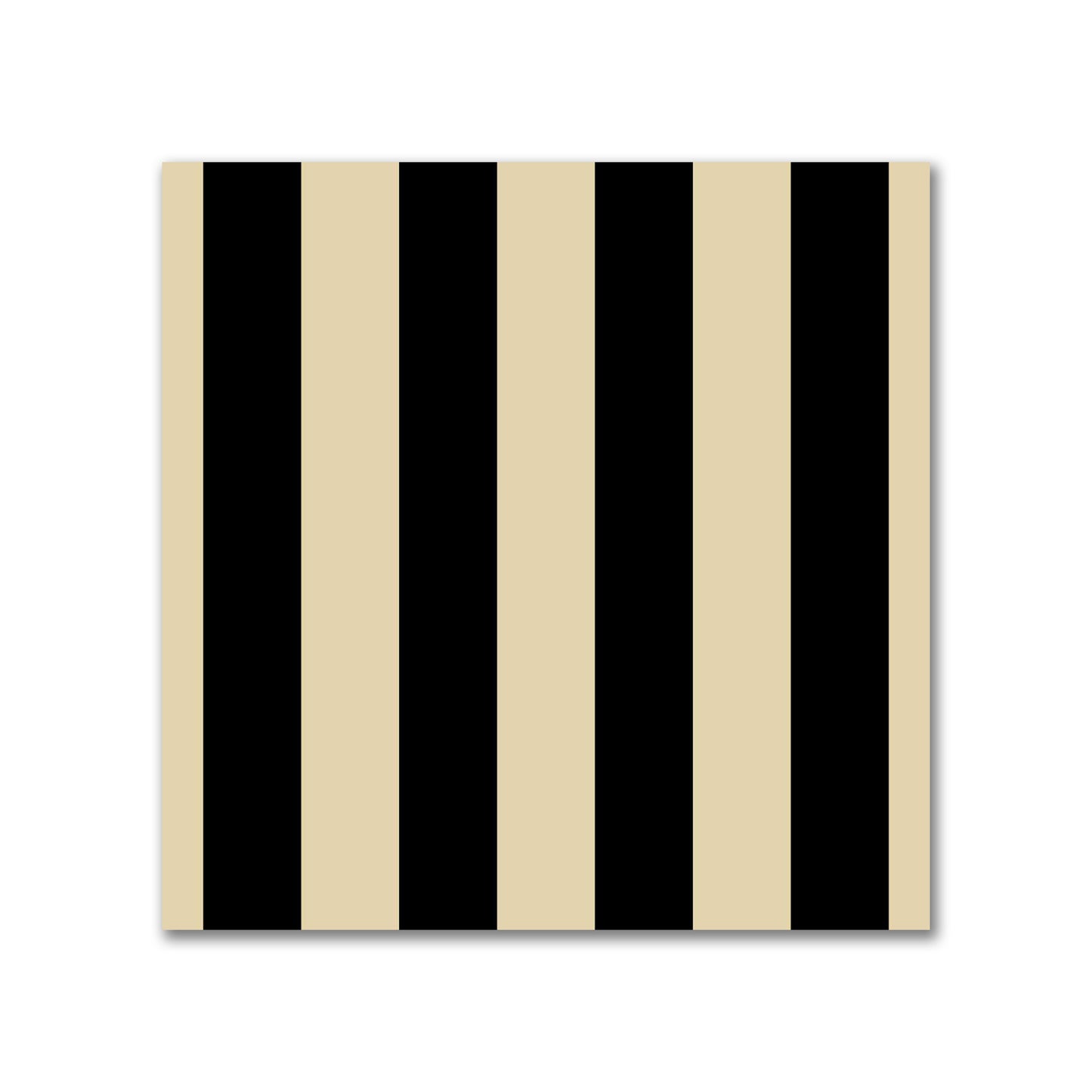 Cotton Sateen Fabric with Black Bars on Tan, FACS-1014-051