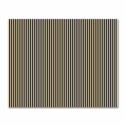 Cotton Sateen Fabric with Black Bars on Tan, FACS-1014-051