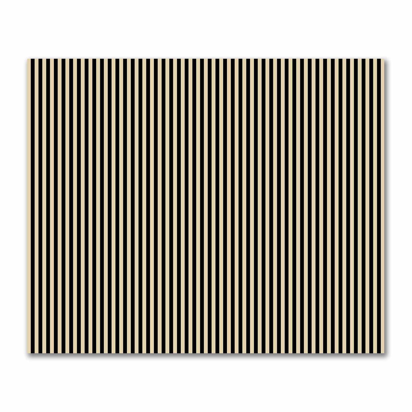 Cotton Sateen Fabric with Black Bars on Tan, FACS-1014-051