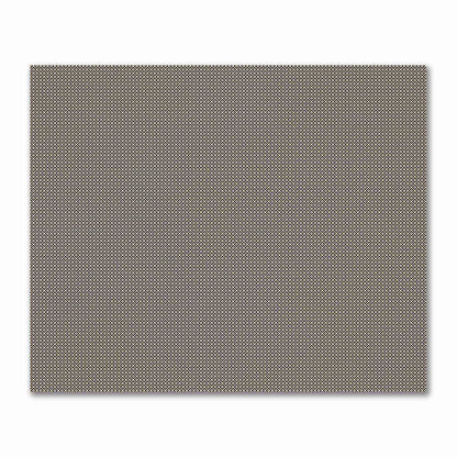 Tan Cotton Sateen Fabric with Black Repeating Square Motif Print | FACS-1014-122