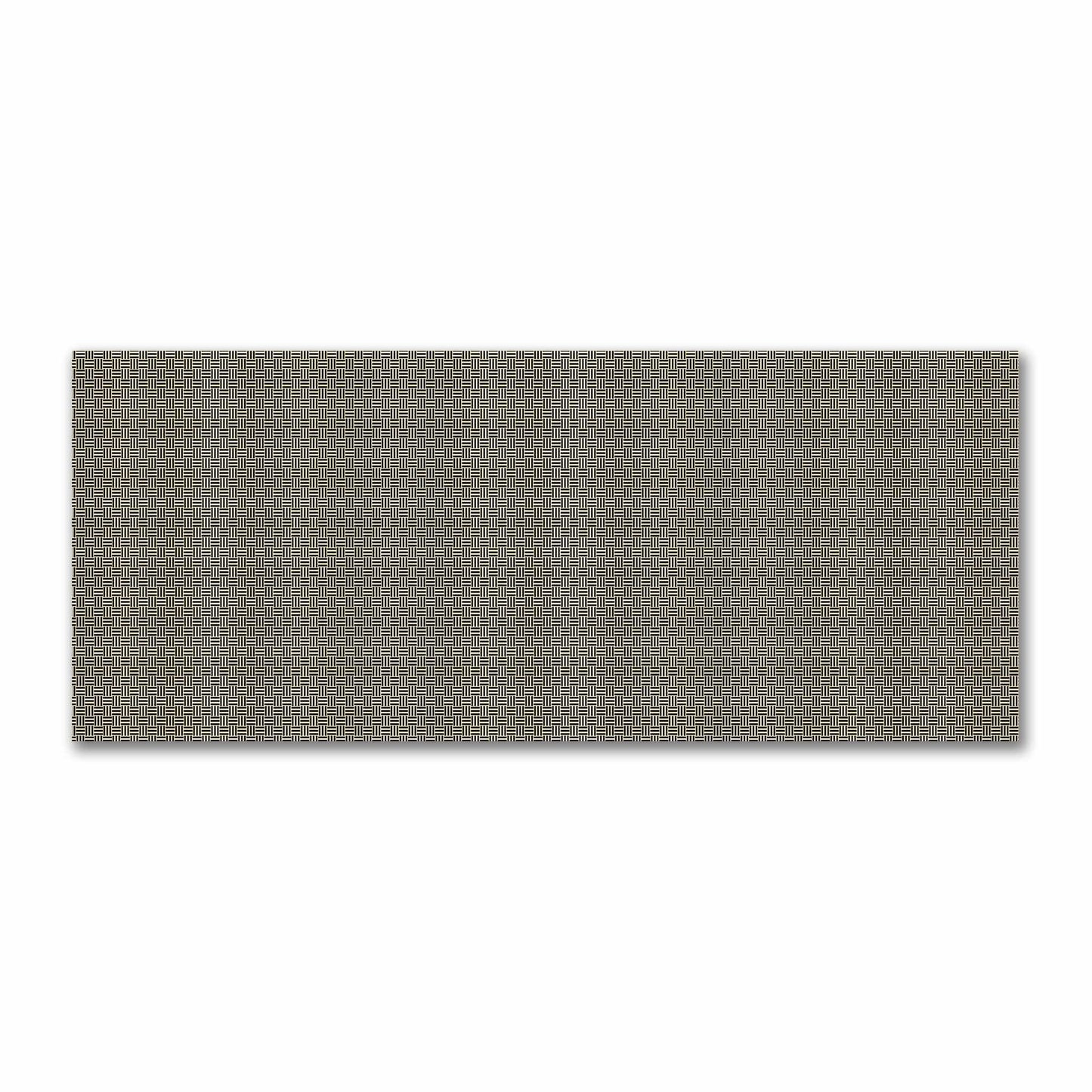 Tan Cotton Sateen Fabric with Black Single Weave Motif Print | FACS-1014-142