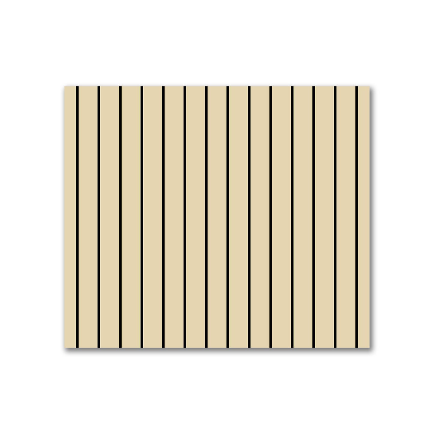 Cotton Sateen Fabric with Fine Black Stripes on Tan, FACS-1014-151