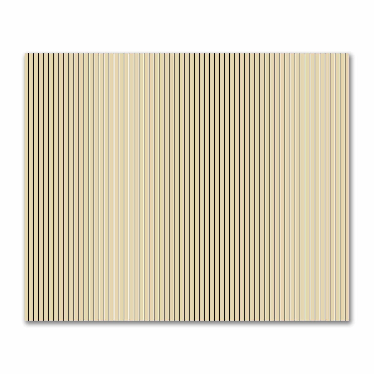Cotton Sateen Fabric with Fine Black Stripes on Tan, FACS-1014-151