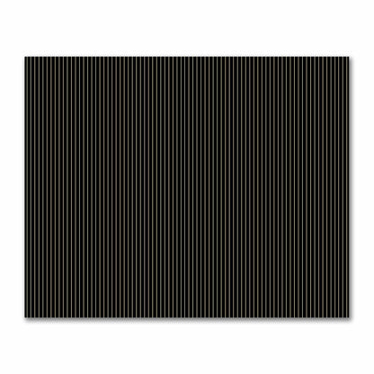 Cotton Sateen Fabric with Fine Tan Stripes on Black, FACS-1014-152