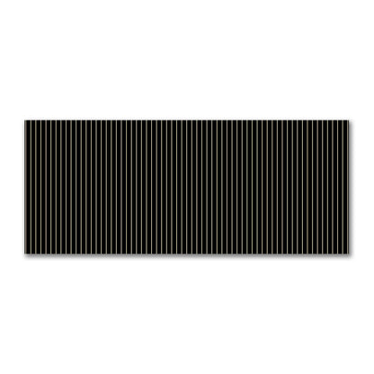 Cotton Sateen Fabric with Fine Tan Stripes on Black, FACS-1014-152