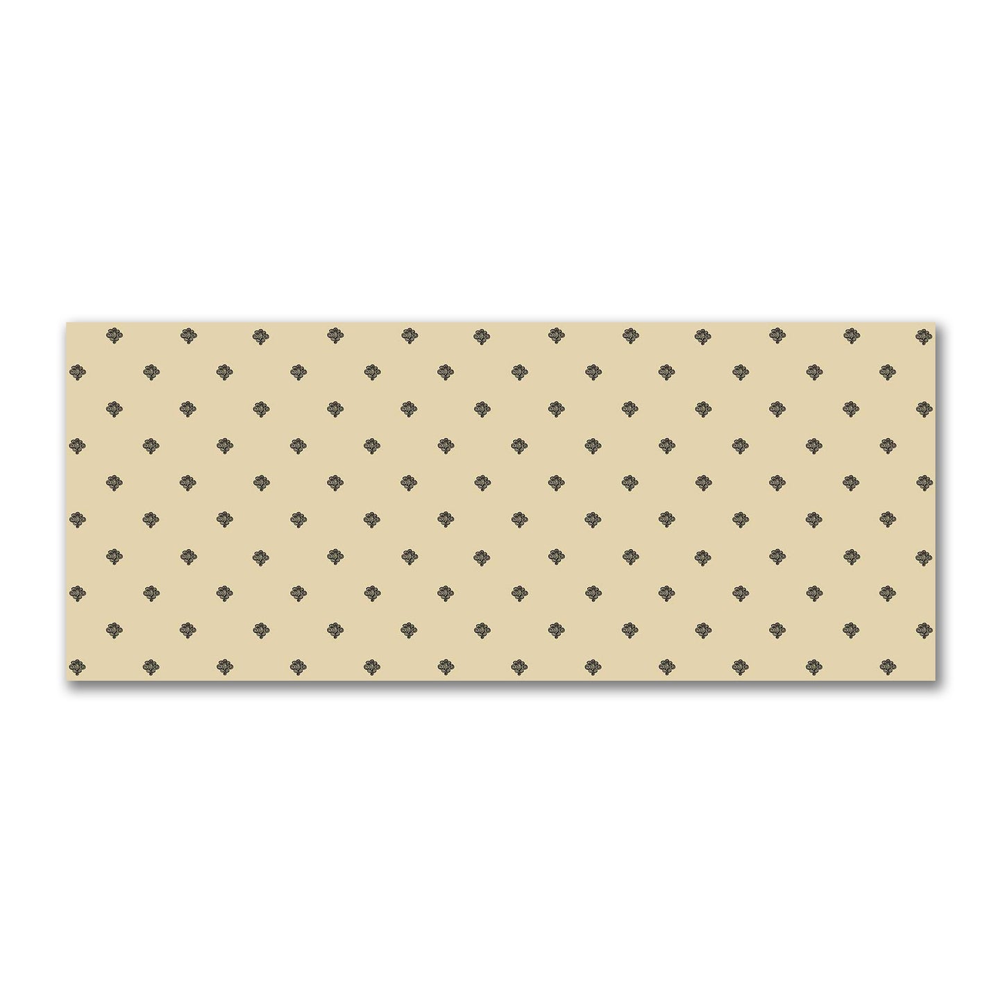 Tan Cotton Sateen Fabric with Black Hand-painted Swizzle Motif Print | FACS-1014-171