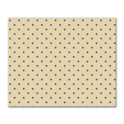 Tan Cotton Sateen Fabric with Black Hand-painted Swizzle Motif Print | FACS-1014-171