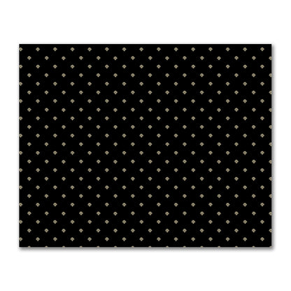 Black Cotton Sateen Fabric with Tan Hand-painted Swizzle Motif Print | FACS-1014-172