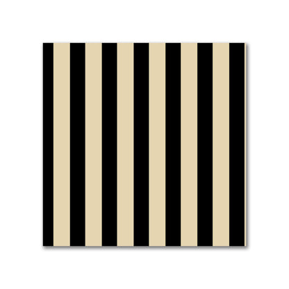 Cotton Sateen Fabric with Thin Black Bars on Tan, FACS-1014-241