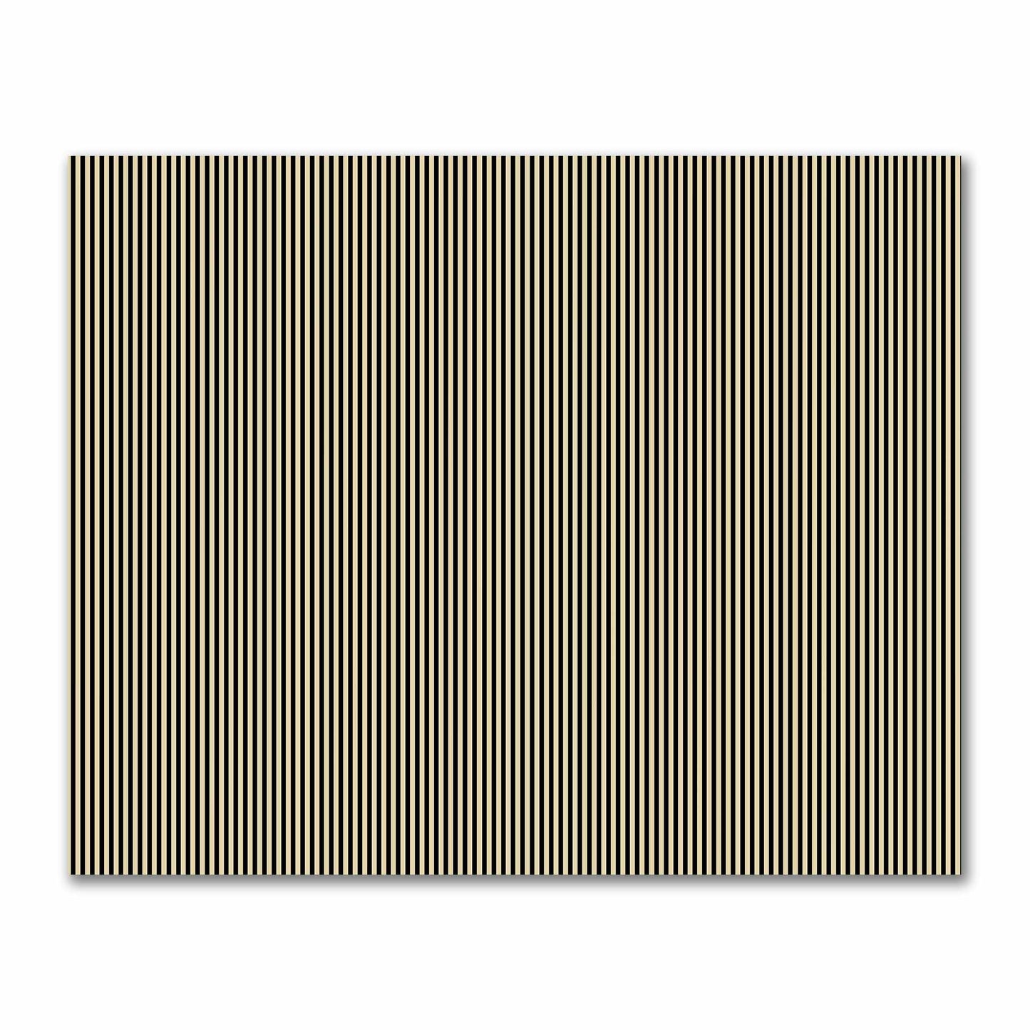 Cotton Sateen Fabric with Thin Black Bars on Tan, FACS-1014-241