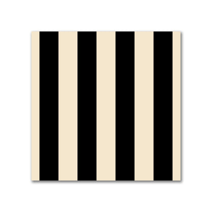 Cotton Sateen Fabric with Black Bars on Beige, FACS-1015-051