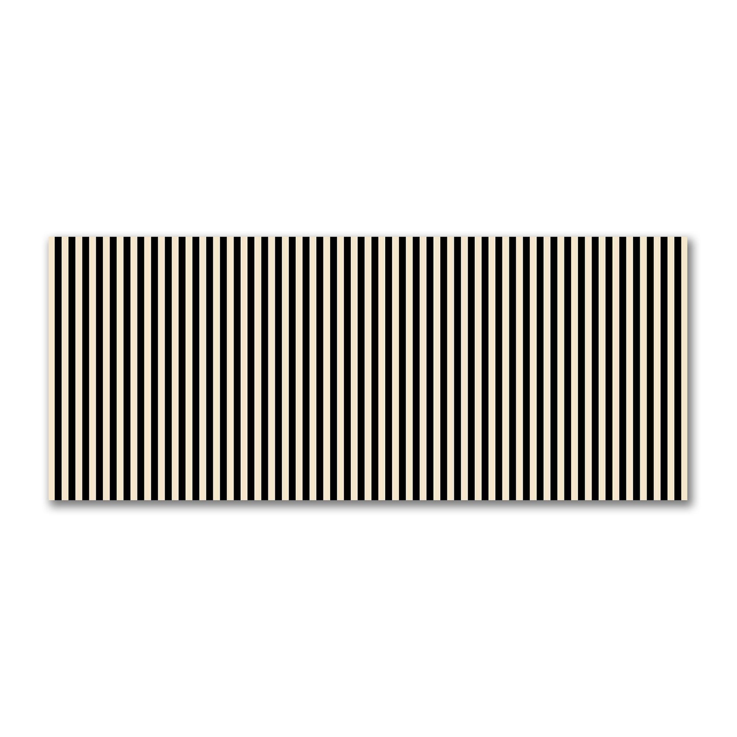 Cotton Sateen Fabric with Black Bars on Beige, FACS-1015-051