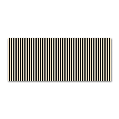 Cotton Sateen Fabric with Black Bars on Beige, FACS-1015-051