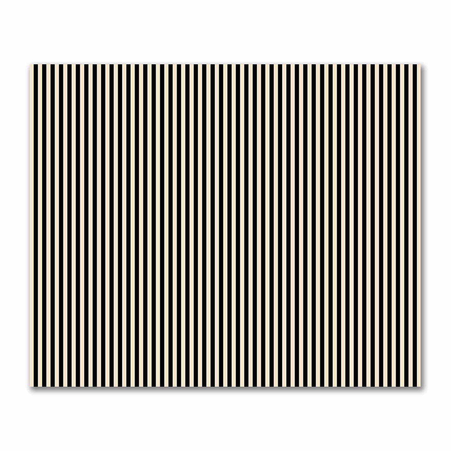 Cotton Sateen Fabric with Black Bars on Beige, FACS-1015-051