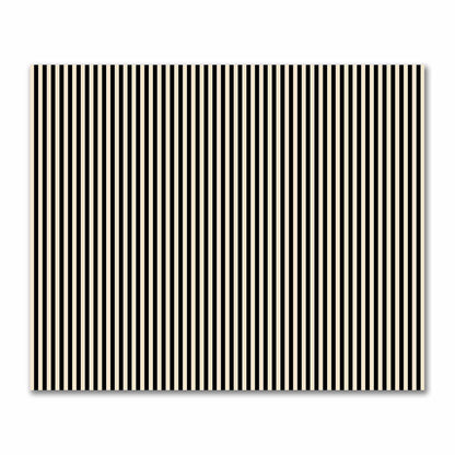 Cotton Sateen Fabric with Black Bars on Beige, FACS-1015-051