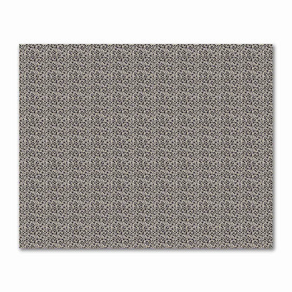 Beige Cotton Sateen Fabric with Black Hand-painted Dab Motif Print | FACS-1015-092