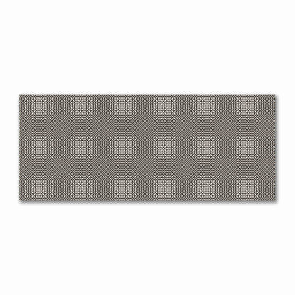 Beige Cotton Sateen Fabric with Black Repeating Square Motif Print | FACS-1015-122