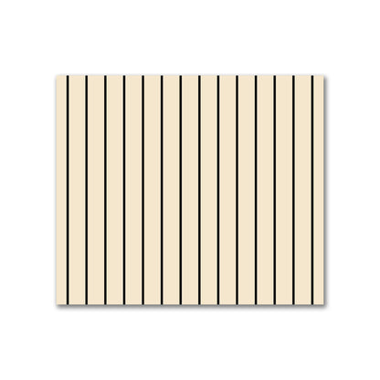 Cotton Sateen Fabric with Fine Black Stripes on Beige, FACS-1015-151