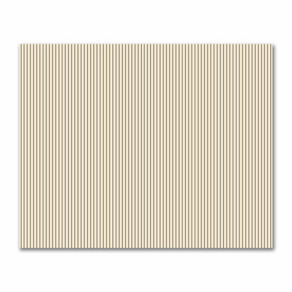 Cotton Sateen Fabric with Fine Black Stripes on Beige, FACS-1015-151