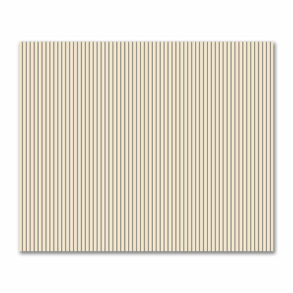 Cotton Sateen Fabric with Fine Black Stripes on Beige, FACS-1015-151