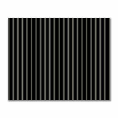 Cotton Sateen Fabric with Fine Beige Stripes on Black, FACS-1015-152