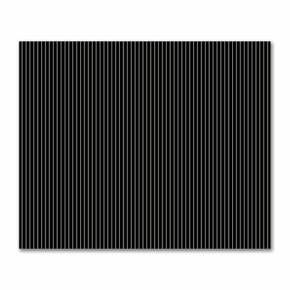 Cotton Sateen Fabric with Fine Beige Stripes on Black, FACS-1015-152