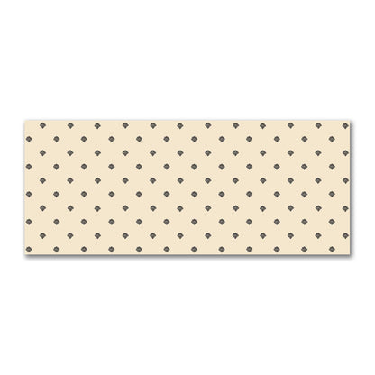 Beige Cotton Sateen Fabric with Black Hand-painted Swizzle Motif Print | FACS-1015-171