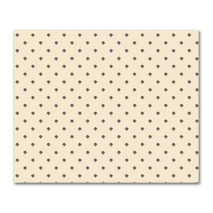Beige Cotton Sateen Fabric with Black Hand-painted Swizzle Motif Print | FACS-1015-171