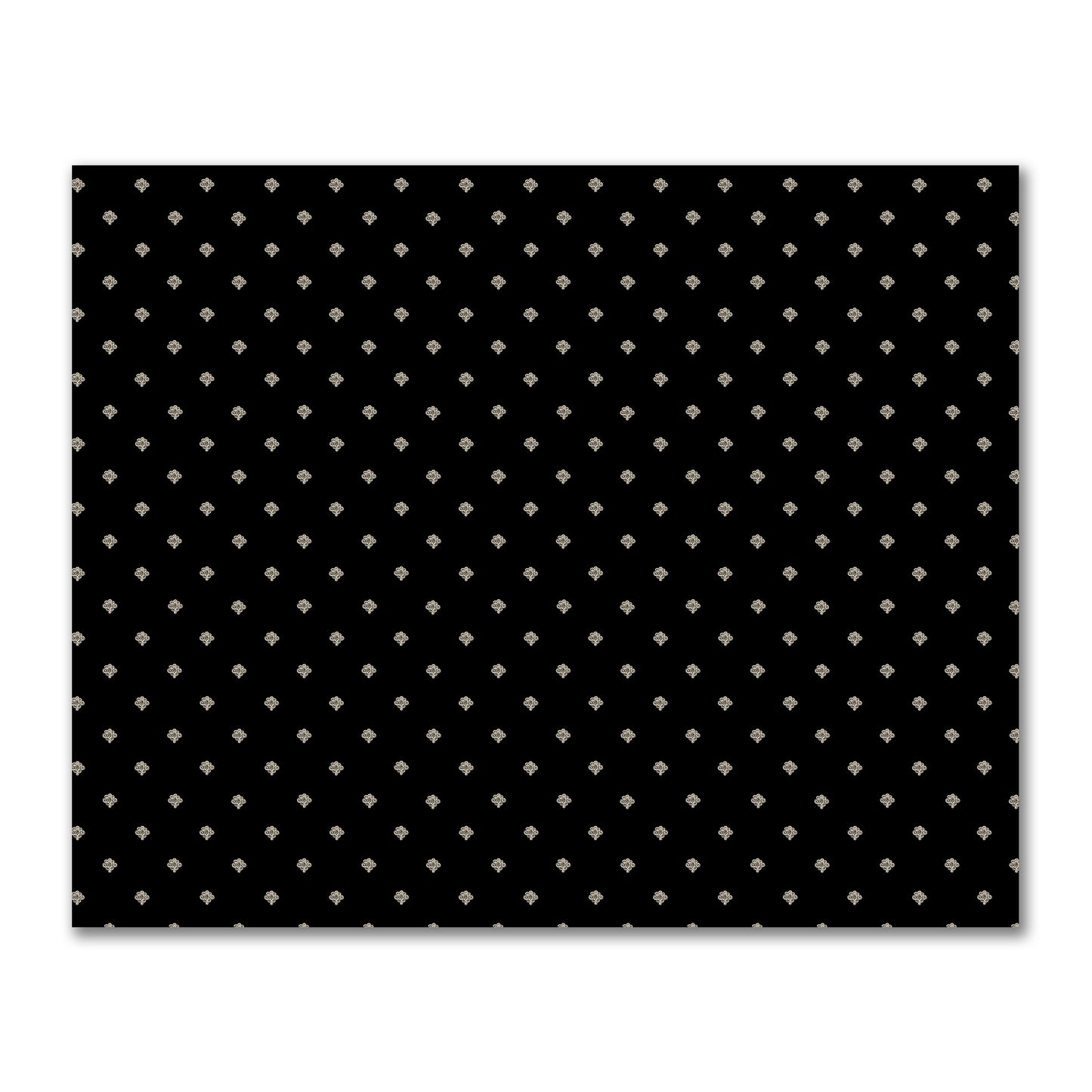 Black Cotton Sateen Fabric with Beige Hand-painted Swizzle Motif Print | FACS-1015-172
