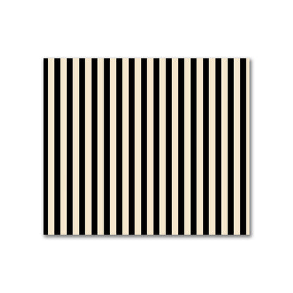 Cotton Sateen Fabric with Thin Black Bars on Beige, FACS-1015-241
